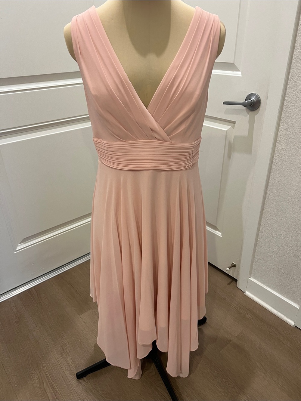 Ever Pretty Sleeveless Chiffon Dress in Light Blush Pink